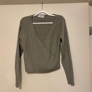 Legoe Heritage Grey Wrap Sweater